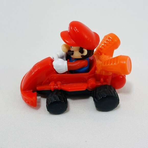 Nintendo McDonald Mario Mariokart Kart Toy Figure Racing Car Racer Vehicle Red - Picture 5 of 8